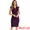 Dark Purple, variant on DARING DIVA Sheath Ruffles V Neck Split Work Pencil Dress XS Light Blue