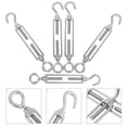 thumbnail image 1 of KONTONTY 5 Pcs Boucle de Direction en Fil d'Acier Inoxydable Argent pour Réglage de Corde, 1 of 8