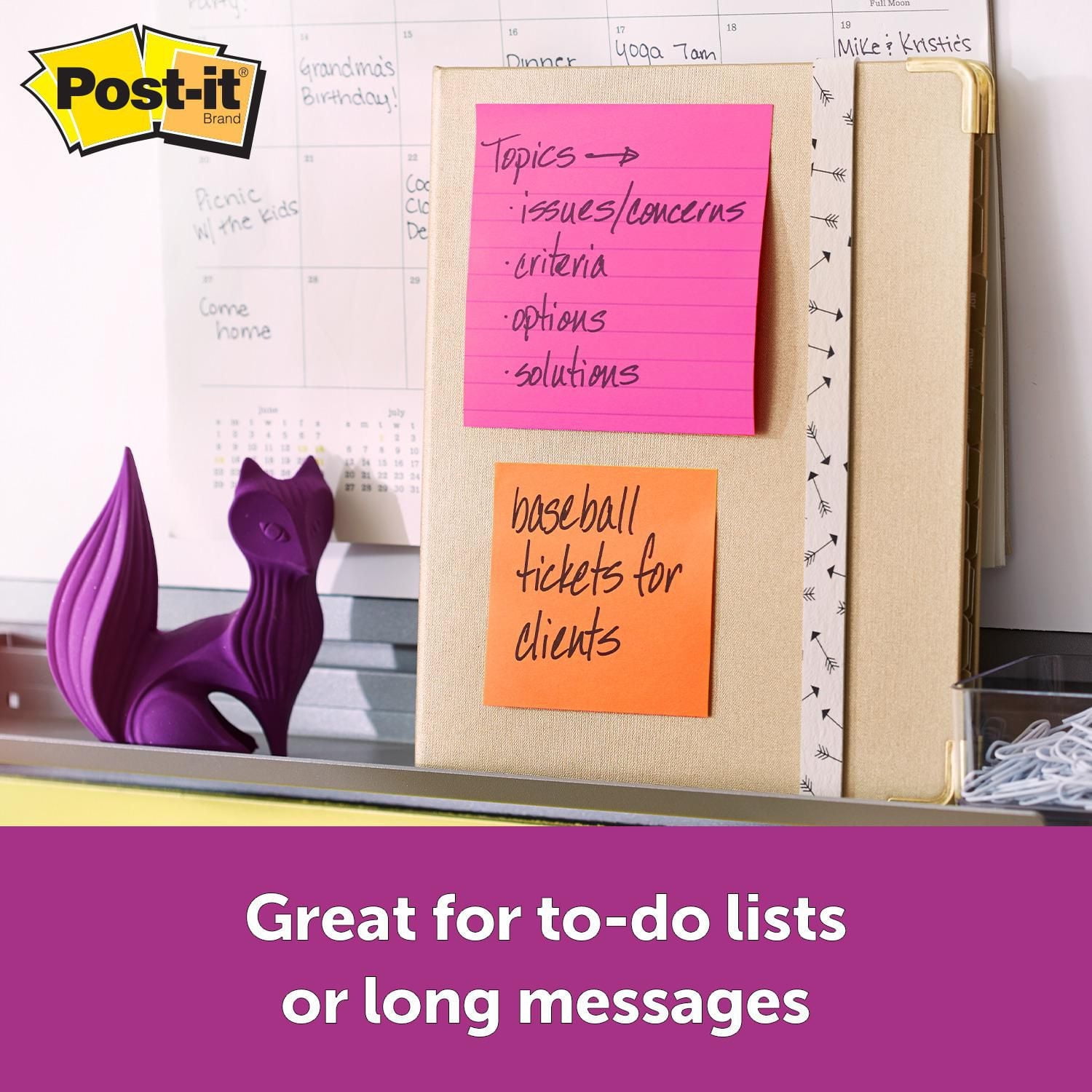 Post-it® Super Sticky Notes 654-5SSUC-C, Rio de Janeiro Collection, Rio de Janeiro Collection