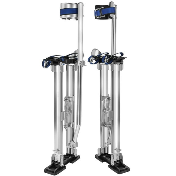 24-40 Inches Aluminum Drywall Straps Stilts for Adult,Silver,Height Adjustable Great for Painting Drop Ceilings Parades Cosplay