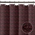 thumbnail image 2 of S4Sassy Black Palm Leaves Waterproof Bathroom Shower Curtain With Roller Rings Hook-60 x 70 Inch, 2 of 6