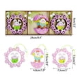thumbnail image 3 of Fiudx Ofertas de la semana 9 adornos colgantes de madera de Pascua, canasta, zanahoria, flor de pollo, adornos colgantes de madera, decoración de árbol de cabaña, 3 of 6