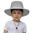 thumbnail image 5 of Toddler Baby Sun Hat Summer UPF 50+ Protection for Boys Girls Kids Adjustable Beach Hats with Bucket Wide Brim Outdoor,chin strap,comfortable,camping 3-10 Years, 5 of 6