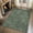 Green, variant on Checkered Washable Area Rug - Non-Slip Low Pile Geometric Print Carpet for Living Room, Bedroom, Dining Room