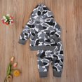 thumbnail image 4 of Mercatoo Infant Boys Camouflage Sweatshirt Outfits Boy Toddler Hooded Matching Sweatsuit Sweatpants Baby Kids Baby Boy 3 6 Months, 4 of 7