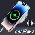 thumbnail image 3 of Compatible with iPhone 15 Pro Max Case with Ring Stand, Compatible with MagSafe, Luxury Clear Bumper Gradient Cover Built-in Invisible Stand Military Grade Shockproof Phone Cover Case, 3 of 9