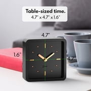 Driini Modern Mid Century Desk & Shelf Clock for Mantle, Bedroom Nightstand
