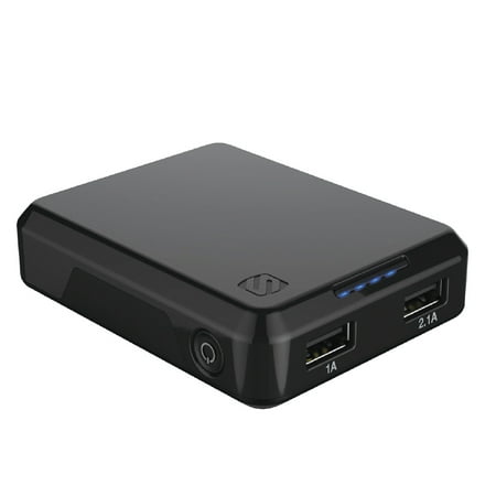 SCOSCHE PBH152 6000 GoBat™ 2-In-1 Portable Dual USB Port Wall Charger with Portable Battery Pack - Black