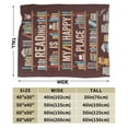 thumbnail image 3 of Wijzvio Book Club Gifts For Reading Lover Bookish Throw Blanket Soft Fuzzy Fleece Blanket For Couch Bed Living Room Decoration 80"X60", 3 of 9