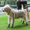 thumbnail image 1 of CNKOO Waterproof Transparent Dog Raincoat with Hood  Lightweight & Easy Carry for Small  Medium  Large Dogs, 1 of 6