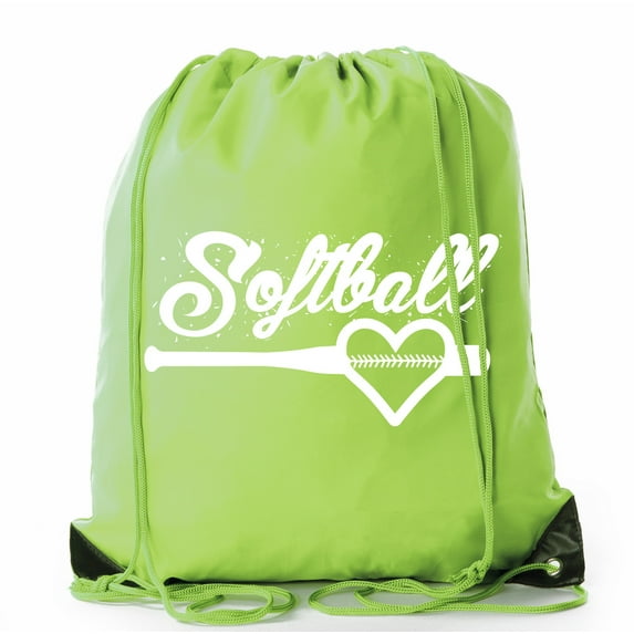Mato & Hash Ladies Softball Drawstring Bags with 3,6, and 10 Pack Bulk options