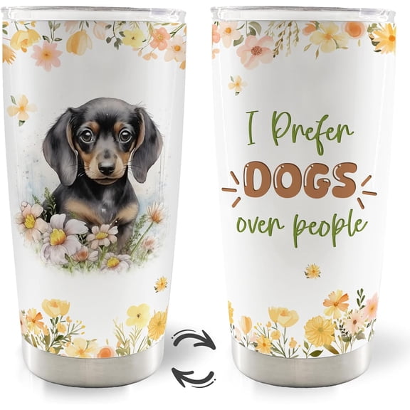 I Work Hard So My Dog Can Have A Better Life Dog Mom Dad 20oz Travel Coffee Mug Tumbler, Dog Gifts for Dog Lovers, Dog Paw Print Water Stainless Steel Tumbler with Lid and Straw Drinkware
