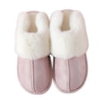 thumbnail image 4 of Zapatillas de felpa casuales zapatos de casa antideslizantes hombres mujeres calzado decorativo de invierno Violeta Yuyangstore Pantuflas de felpa, 4 of 8