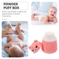 thumbnail image 2 of 3pcs Body Powder Cases Powder Puff and Container Bear Shaped Powder Box Powder Puff Box, 2 of 8