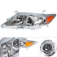 thumbnail image 7 of munirater 81150-06520 Left Front Chrome Projector Headlight Light Lamp Driver Side Replacement for 2010 2011 Toyota Camry 4-Door Sedan, 7 of 7