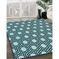thumbnail image 2 of Ahgly Company Indoor Rectangle Patterned Blue Lagoon Blue Area Rugs, 7' x 10', 2 of 6