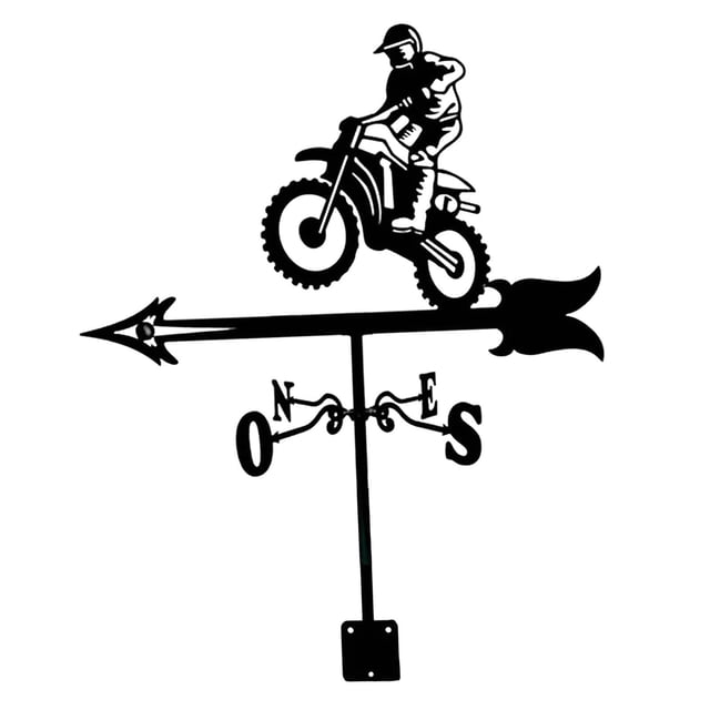 Veleta de metal Zulema para exteriores Bicicleta de montaña 35 cm x 75 cm
