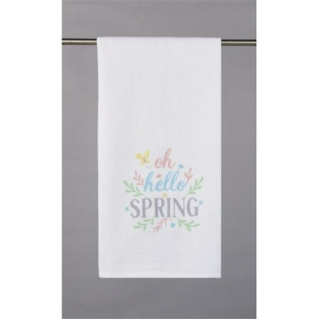 

Peking Handicraft 04TG1096WC 18 x 25 in. Oh Hello Spring Kitchen Towel Pack of 4