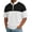 #0106-Black, variant on Mens Slim Fit Contrast Panel Half Zip Windbreaker Shirt Solid Color Block Summer Vacation Top for Young Men