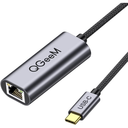 axGear QGeeM USB C to Ethernet Adapter,Type C Gigabit Ethernet Adapter ...