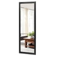 thumbnail image 4 of Floor Mirror Wall Mounted Leaning Hanging Rectangle Black 43"x16", 4 of 8
