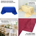 thumbnail image 4 of Efavormart 90x156" Seamless Premium Royal Blue 200 GSM Linens Polyester Rectangle Tablecloth Commercial Grade For Wedding Banquet Restaurant, 4 of 9