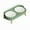 D, variant on Oricka Elevated Cat Bowls with Splash Proof Mat for Kitten Puppy, Raised Cat Bowl Stand Anti-Vomiting, 1 Wide Shallow Bowls, Whisker Friendly, 3.9" Tall