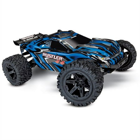 Traxxas 67064-1-BLUE Rustler 4 x 4 XL-5 Stadium Truck Ready-to-Race TQ 2 (Best Traxxas Nitro Truck)