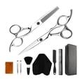 thumbnail image 3 of 10 Uds tijeras de corte de pelo de tijeras de adelgazamiento de peluquería con juego de peines de capa 02 Zulema Tijeras de peluquería, 3 of 8