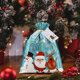 thumbnail image 5 of Bolsas de dulces navideñas con cuerda Santa | Bolsa de regalo festiva para chocolates, galletas y pequeños obsequios | Duradera y fácil de usar, 5 of 6