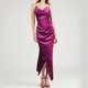 thumbnail image 1 of WILLBEST Vestidos De Lino Para Mujer Nuevo Estilo De Chica Belleza De Corte Bajo De Satén Con Abertura Y Tirantes Delgados Sin Espalda, 1 of 3