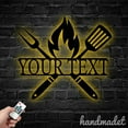 thumbnail image 4 of Handmadetneonsign Barbecue Metal Wall Art Light, Barbecue Metal Sign Wall Decor, Food Restaurant Party Metal Decor, 4 of 5