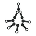 thumbnail image 3 of 8Pcs Black Car ATV Caravan Rubber Brake Bleed Nipple Grease Cap Dust Cover, 3 of 8