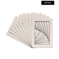 thumbnail image 2 of White 8.5x11 Picture Frame Mat with Black Core for 5.5x8.5 Pictures - Fits 8.5x11 Frame - Pack of 100, 2 of 9