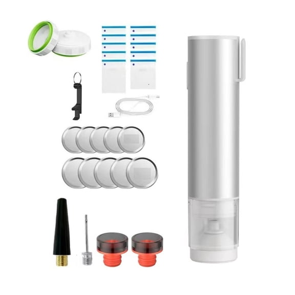 Rechargeable Mason Jar Vacuum Sealer Set Suitable for Home and Outdoor Use