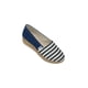 thumbnail image 1 of FLATS ALPARGATA CASUAL VESTIR LEON MUJER DAMA AZUL CON BLANCO LONA RAYAS 3125 LEON 3125, 1 of 3
