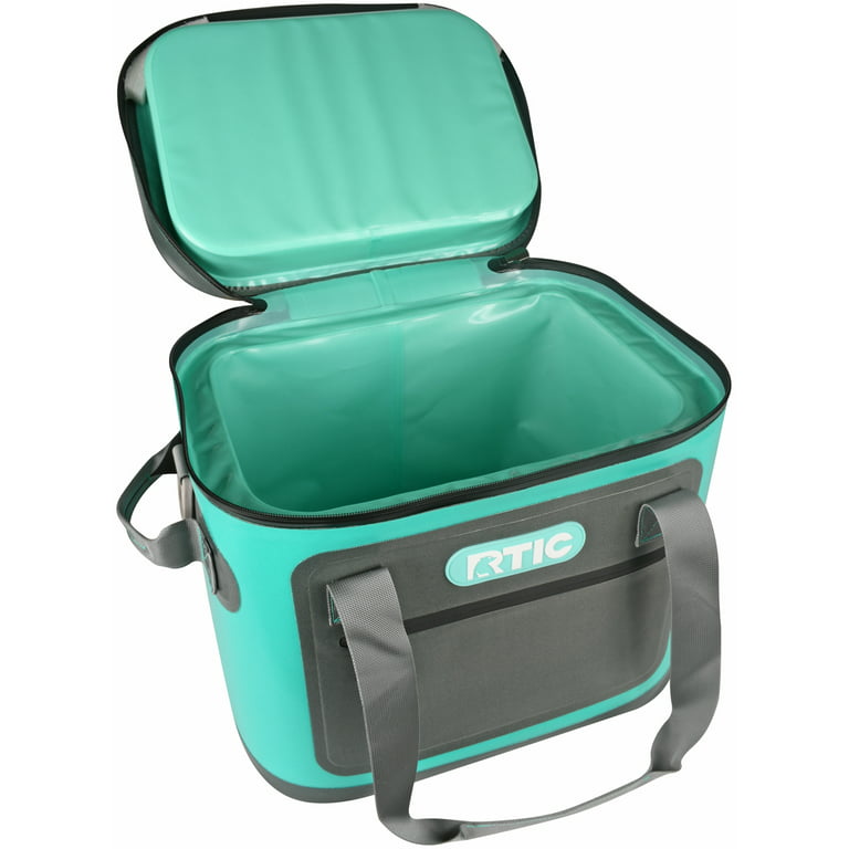  RTIC Soft Cooler 30 Can, Insulated Bag Portable Ice Chest Box  for Lunch, Beach, Drink, Beverage, Travel, Camping, Picnic, Car, Trips,  Floating Cooler Leak-Proof with Zipper, Seafoam Green : Sports