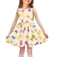 thumbnail image 2 of Sleeveless Girls Dress with Bunny and Butterfly Print Easter Crew Neck Casual Fit Soft Fabric for Daily Wear and Parties, 2 of 5