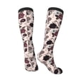 thumbnail image 4 of Easygdp Retro Red Black Roses Fashionable Adult Sockings&Sports Sockings&Breathable Sockings, Non-Pilling,Contrasting Color Design, 4 of 9