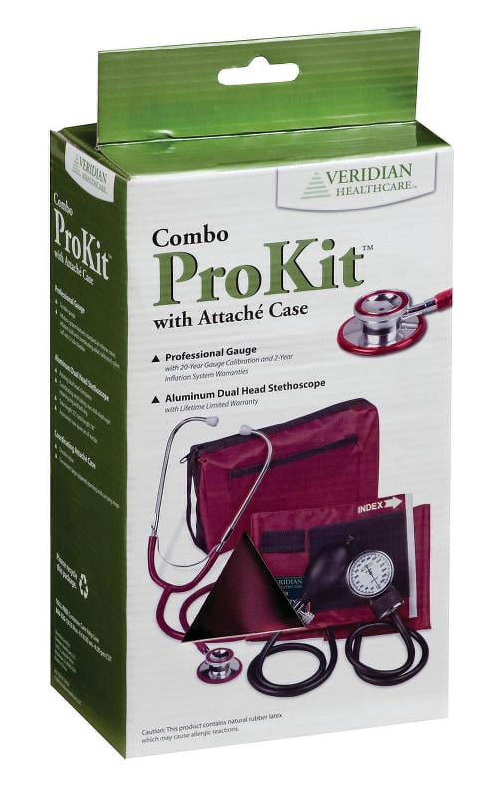 ProKit™ Aneroid Sphygmomanometer With Dual-Head Scope, Adult, Teal