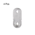 thumbnail image 3 of Uxcell Oval Closet Wardrobe Rod End Supports Fit Rod Dia 0.75'' Zinc Alloy Silver Tone 4PCS, 3 of 3