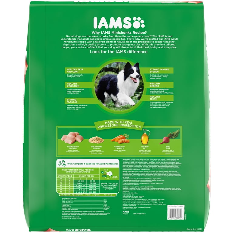 IAMS Adult Minichunks Small Kibble High Protein Dry Dog Food with