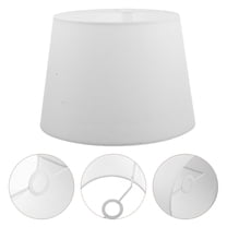 MERRYHAPY Rustic re Bell Shape White Fabric Lampshade for Table Pendant Lamp Light Diffusion Decorative 1Pack