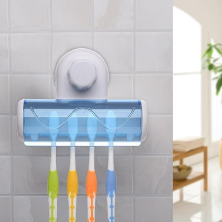 Wall Mounted Six Grid Toothbrush Holder Creative Suction Cup Bathroom Plastic Storage Rack Canada Wall Mounted Six Grid Toothbrush Holder