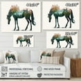 thumbnail image 4 of Designart Double Exposure Of A Horse With Nature Landscape II Canvas Wall Art, 4 of 5
