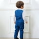 thumbnail image 4 of Conjunto de camisa de manga larga con cuello vuelto para niños, color liso, para banquetes y fiestas, con cuello vuelto y pantalones de traje, conjunto de tres piezas para niños, poliéster., 4 of 8