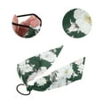 thumbnail image 3 of Unique Bargains 1 Pc Triangle Ribbon Floral Hair Elastic Band for Home Blackish Green, 3 of 5