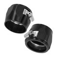 thumbnail image 1 of 2pcs 48MM Hose Finisher Clamp Aluminium Alloy Fuel Line Hose Clips, Black, 1 of 7