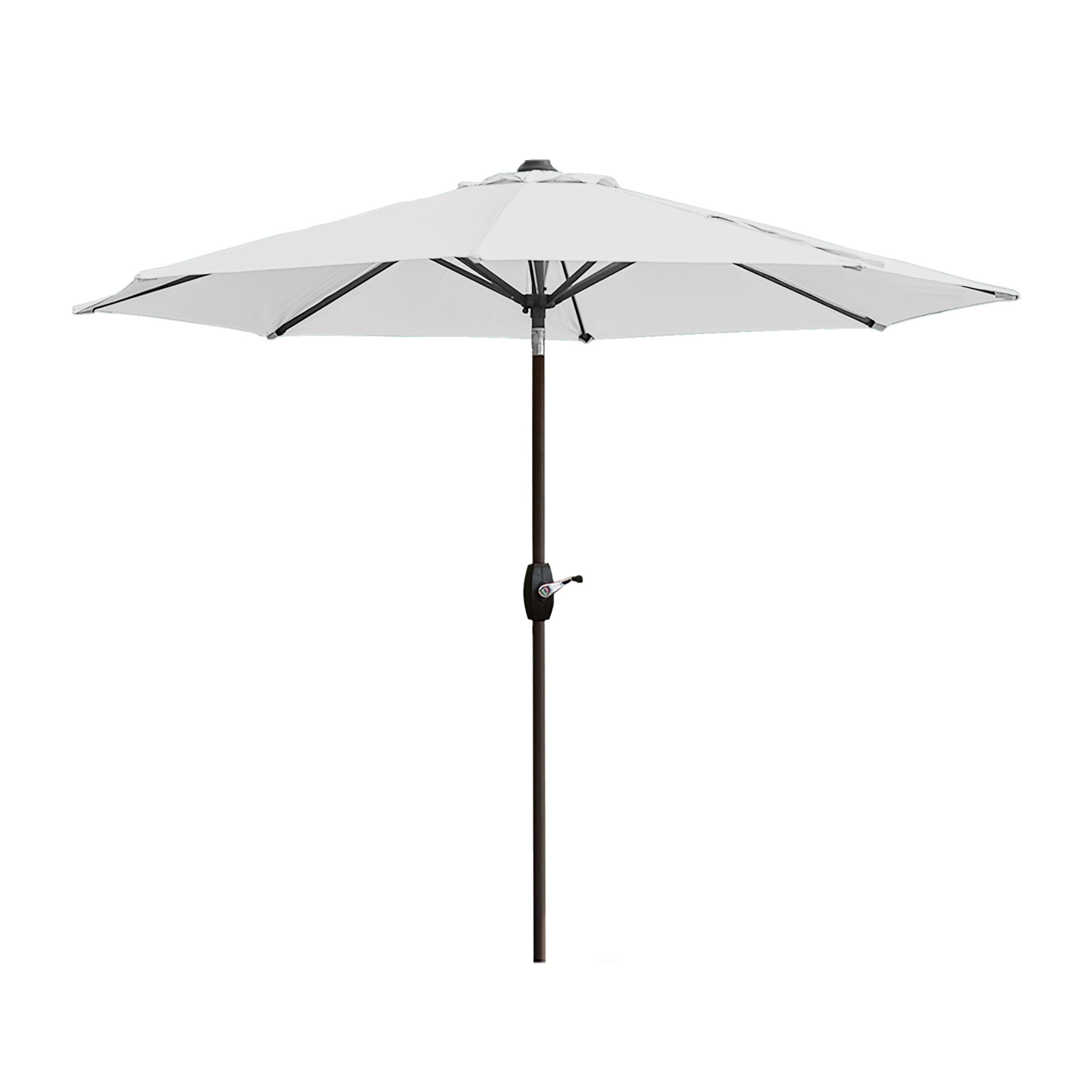 GARDEN 9 Ft Outdoor Patio Market Umbrella with Tilt & Crank Lift, White