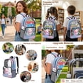 thumbnail image 5 of ZUXONGSY Axolotl Print Heavy Duty Clear Backpack Set for Girls, See Through Backpack with Lunch Bag Pencil Pouch for School College Back to School, 5 of 5